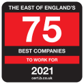 The East of England 75 Best Association logo